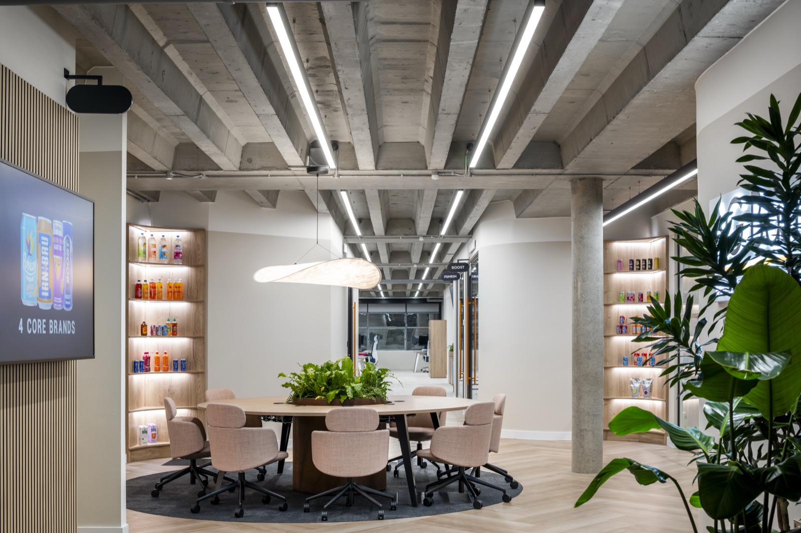 Office collaboration spaces