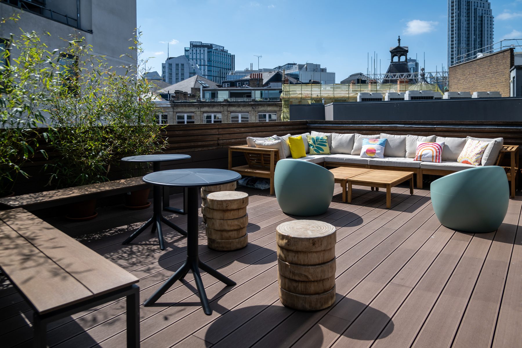 Coda HQ corridor with glass-walled offices and natural light